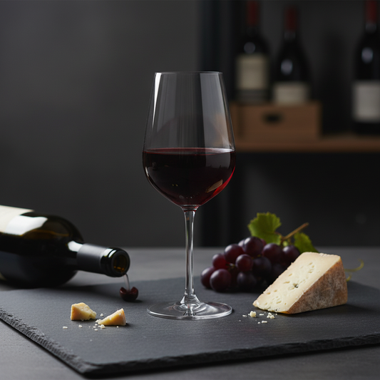 Verre INAO dégustation ardoise vin rouge