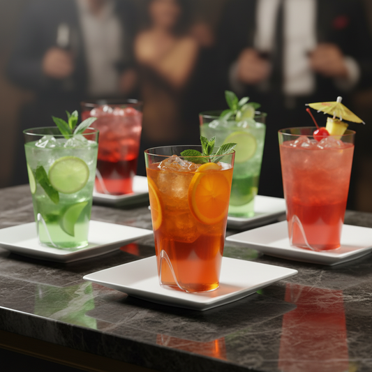 Verres Starck cocktails marbre